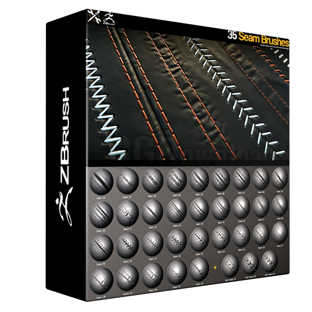 ZBrush - 35 SeamStitch Brushes