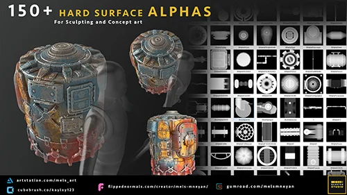 150+ Hard Surface Prop Alphas скачать